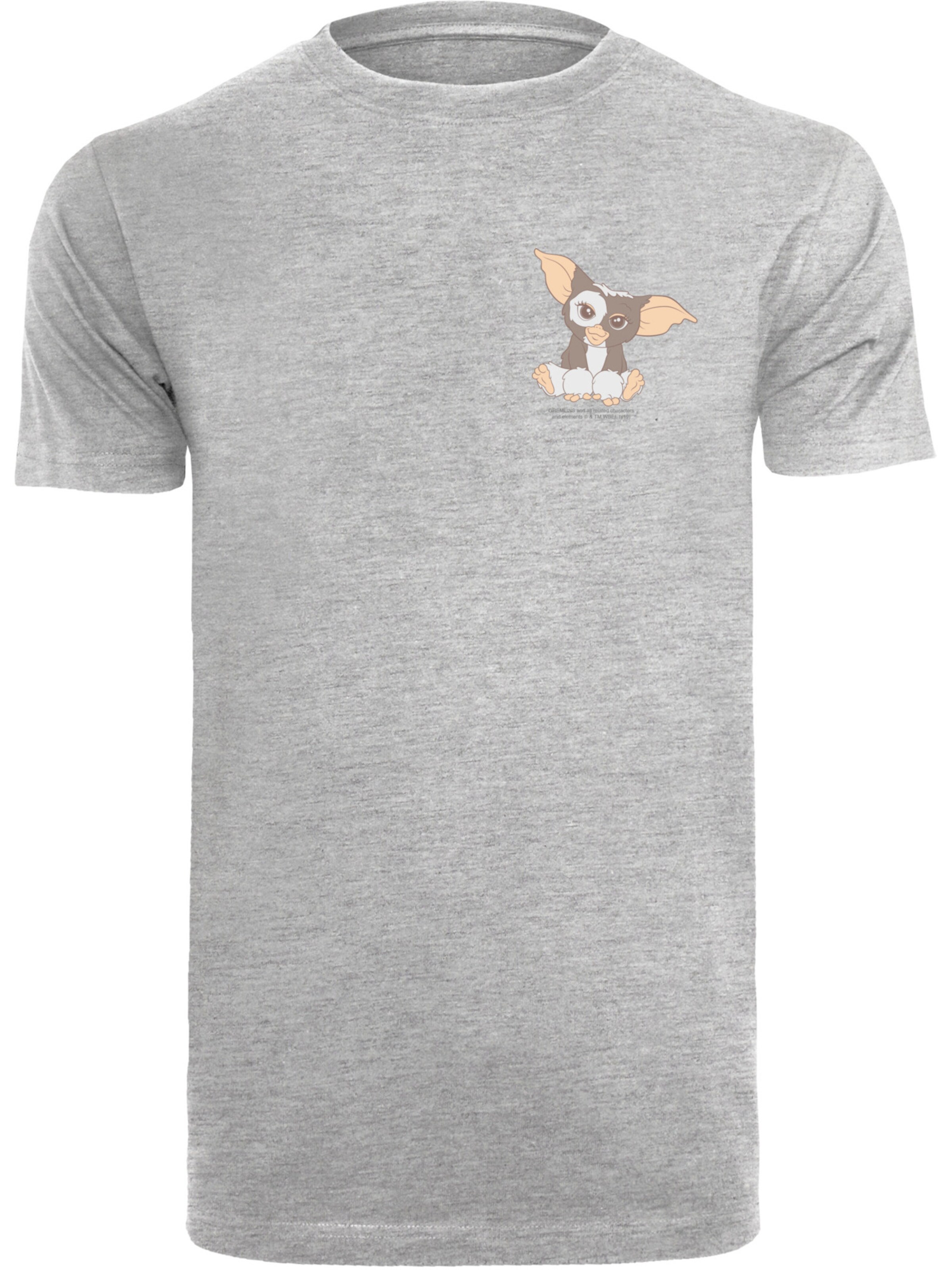 F4NT4STIC T-Shirt 'Die Gremlins Gizmo Kleine Monster' in Grau: Vorderseite