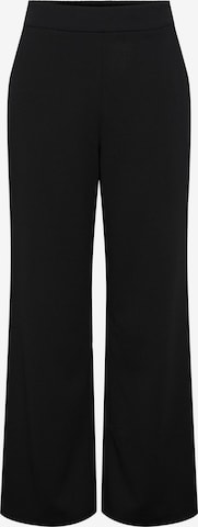 PIECES Wide leg Trousers 'NULA' in Black: front
