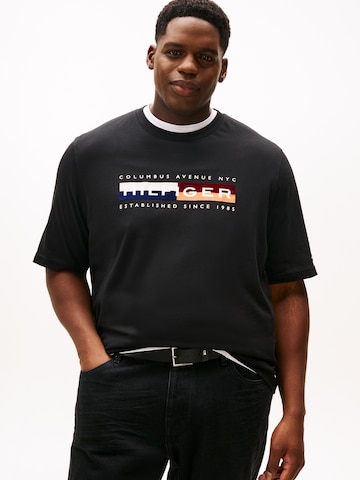 Tommy Hilfiger Big & Tall Shirt in Black: front