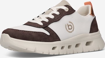 Sneaker bassa di bugatti in beige: frontale