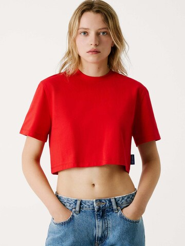 Red Bull Racing x Pepe Jeans Shirt 'Red Bull Racing x Pepe Jeans' in Rood: voorkant