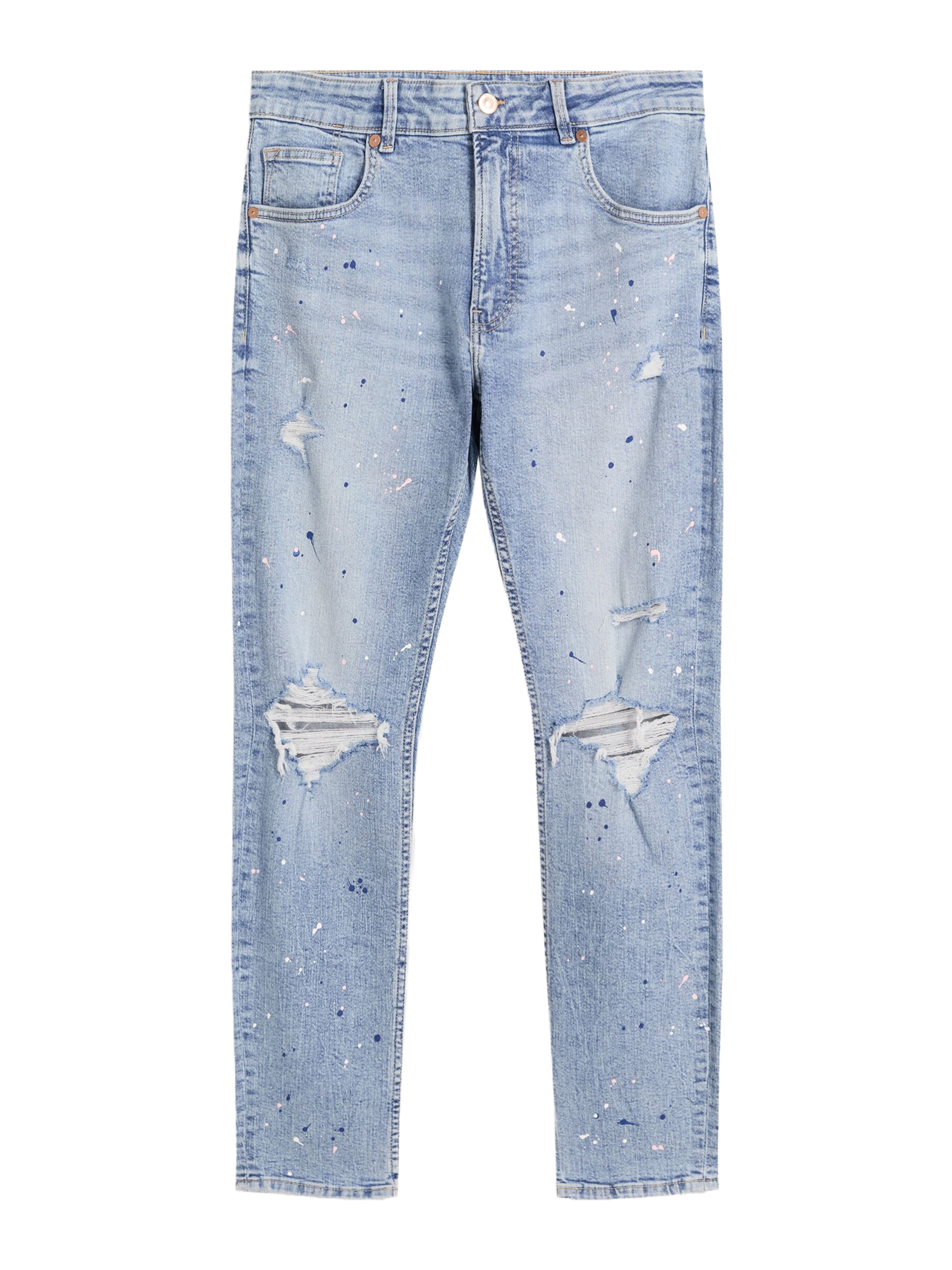 Bershka Skinny Jeans in Blau: Vorderseite