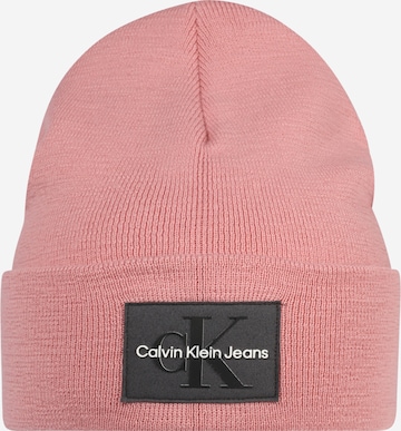 Calvin Klein Jeans Beanie in Pink: front