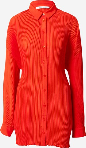 Samsøe Samsøe Košilové šaty – oranžová: přední strana