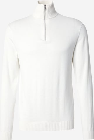 Pull-over 'SLHBERG' SELECTED en beige : devant