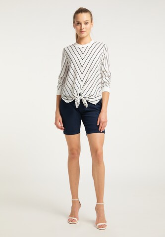 DreiMaster Maritim Slimfit Chino in Blauw