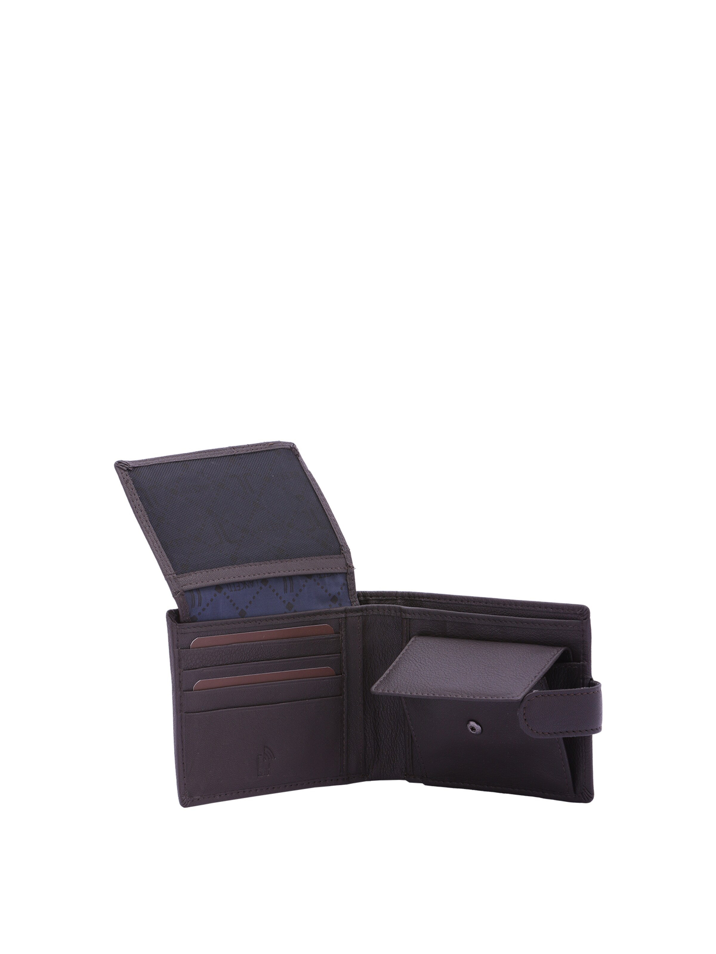 Porte-monnaies Lancetti en marron : devant