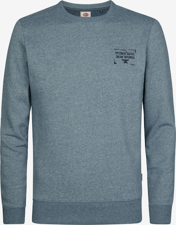 Sweat-shirt PETROL en bleu : devant