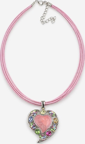 COLLEZIONE ALESSANDRO Necklace 'Barcelona' in Pink: front
