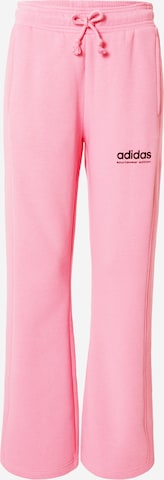 ADIDAS SPORTSWEAR Workout Pants 'All Szn Fleece Graphics' in Pink: front