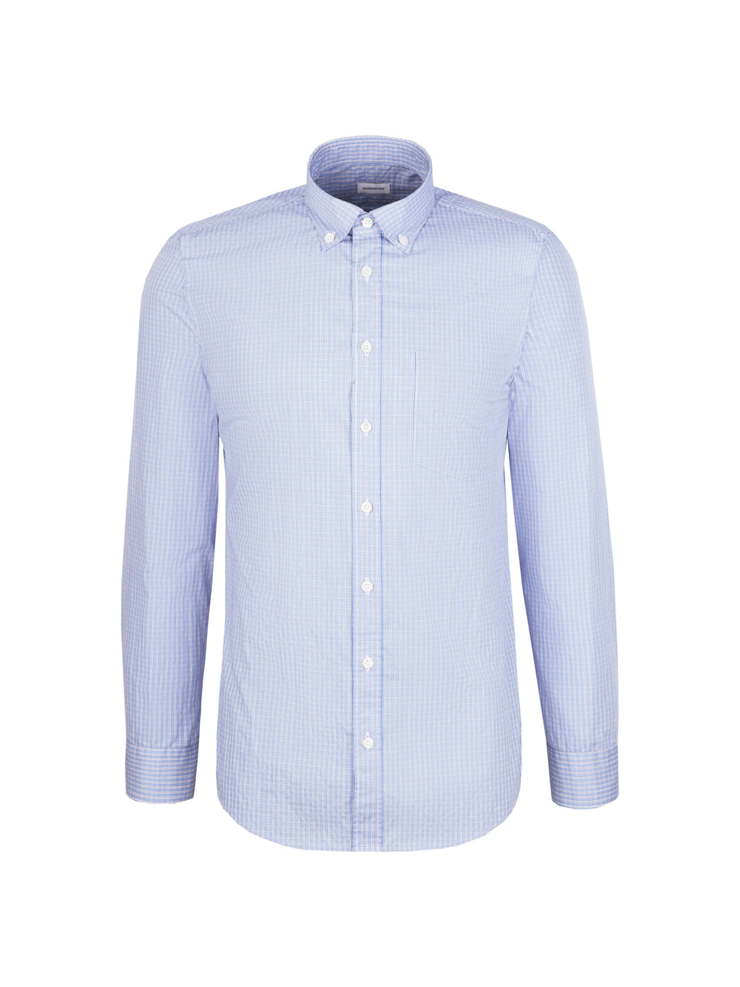 SEIDENSTICKER Comfort fit Button Up Shirt in Blue: front