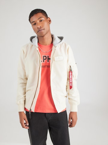 ALPHA INDUSTRIES Prechodná bunda 'MA-1' - Béžová: predná strana
