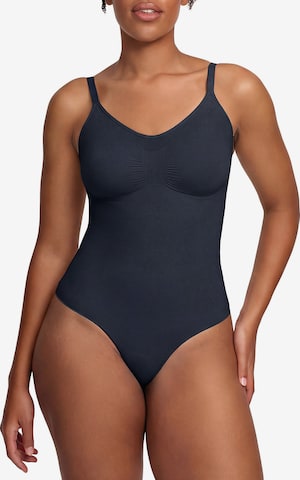 cfab by creamy fabrics Shapingbody 'Sculpting Shapewear mit String' in Blauw: voorkant