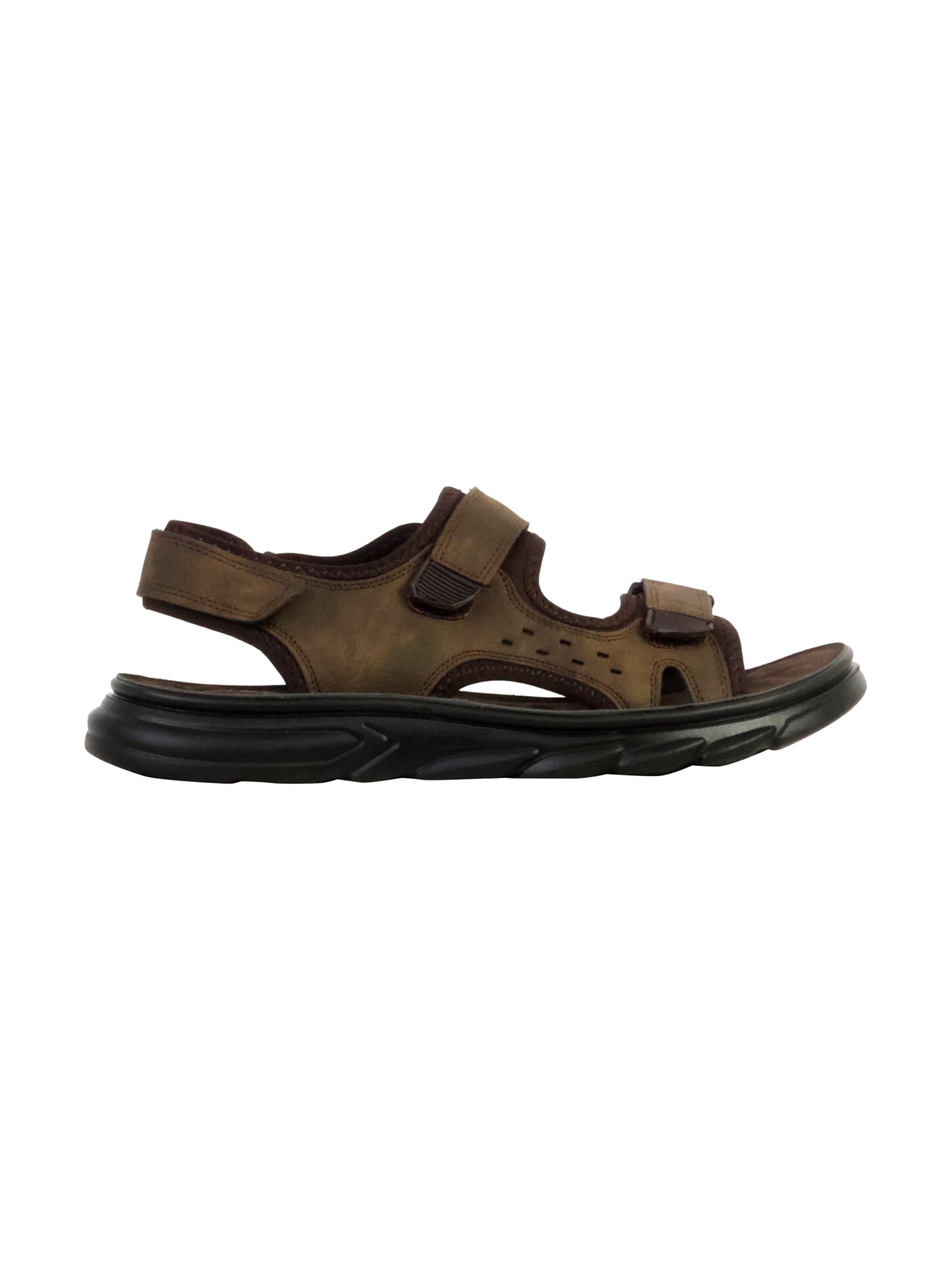 Sandales 'Flache Sandalen mit Klettverschluss' Elong en vert