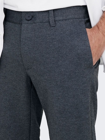 Only & Sons Slimfit Chino kalhoty 'Mark' – modrá