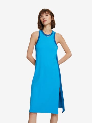 ESPRIT Knitted dress in Blue: front