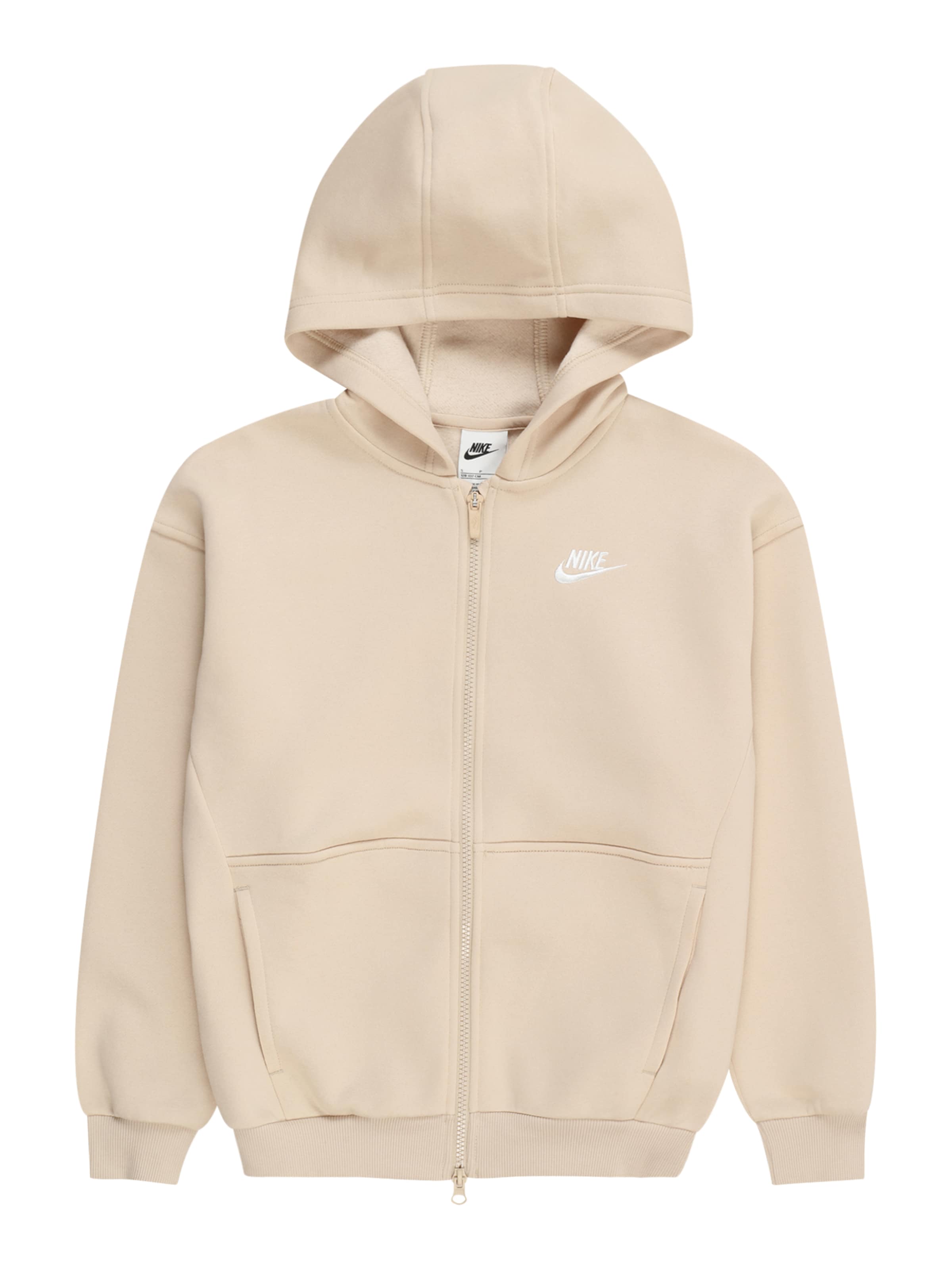 Nike Sportswear Zip-Up Hoodie in Sand | ABOUT YOU