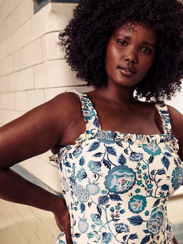 Cath Kidston Bustier Enodelne kopalke 'Cath Kidston' | modra barva