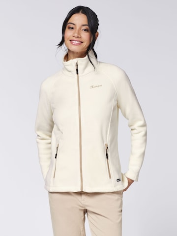 CHIEMSEE Fleece Jacket in Beige: front