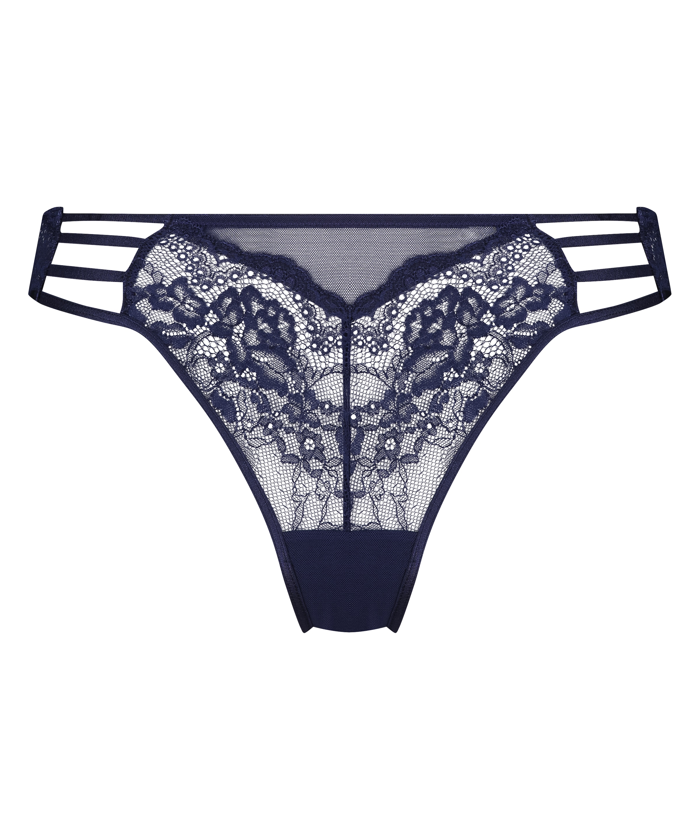 String 'Briar' Hunkemöller en bleu : devant