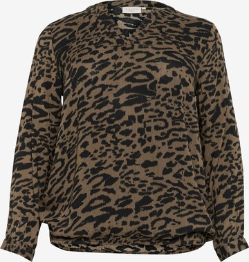 Chemisier 'KC Diana' KAFFE CURVE en beige : devant