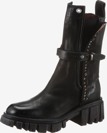 A.S.98 Chelsea Boots in Schwarz: front
