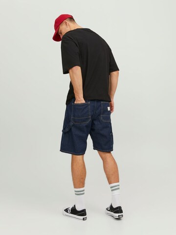 JACK & JONES Loose fit Cargo Jeans 'Tony' in Blue