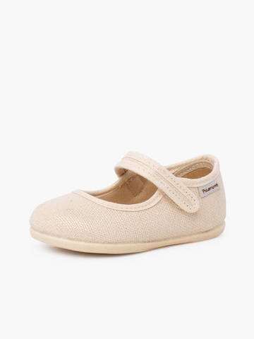 Ballerines Pisamonas en beige : devant