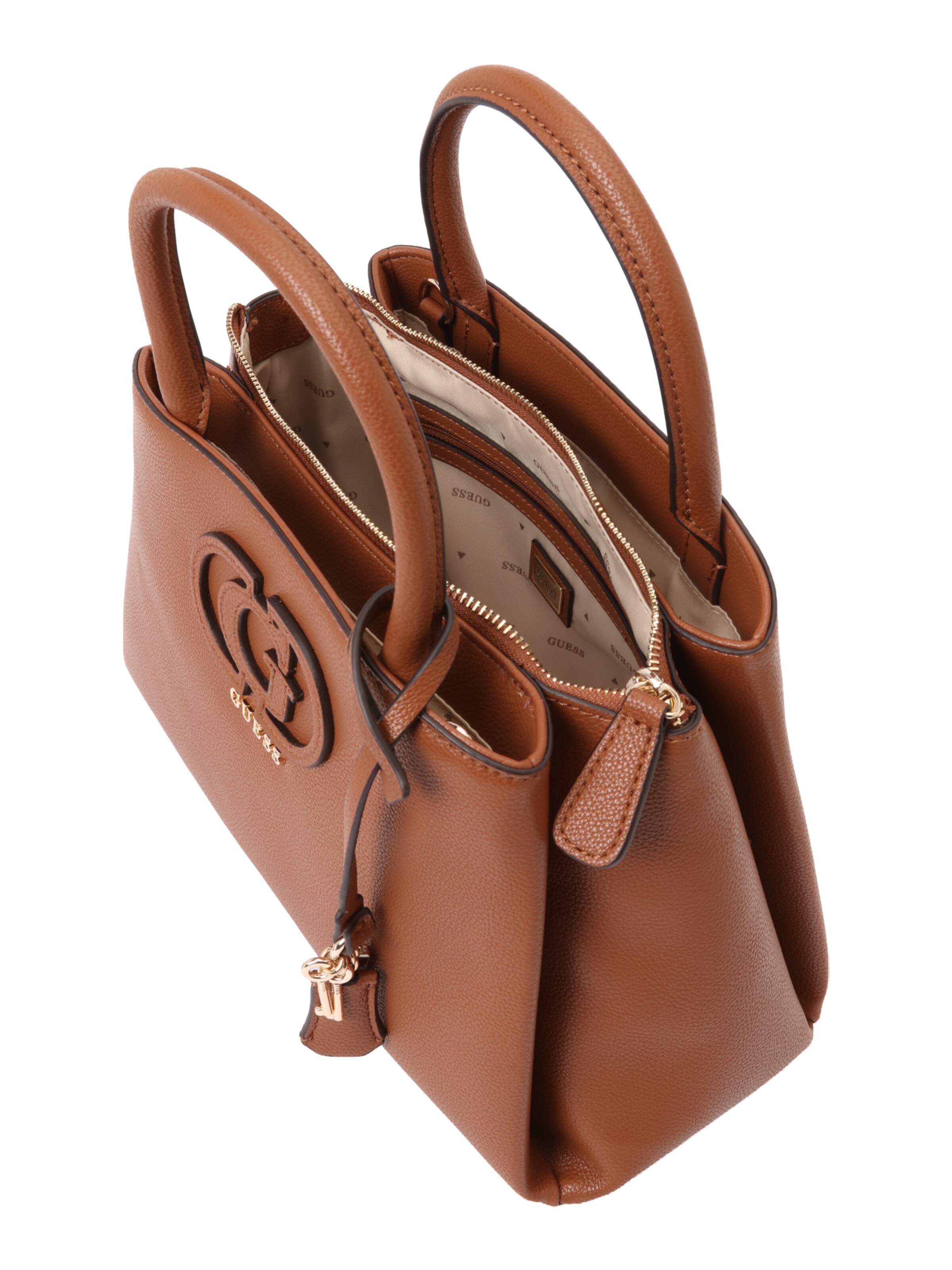 GUESS Handbag 'Isola 3' in Brown