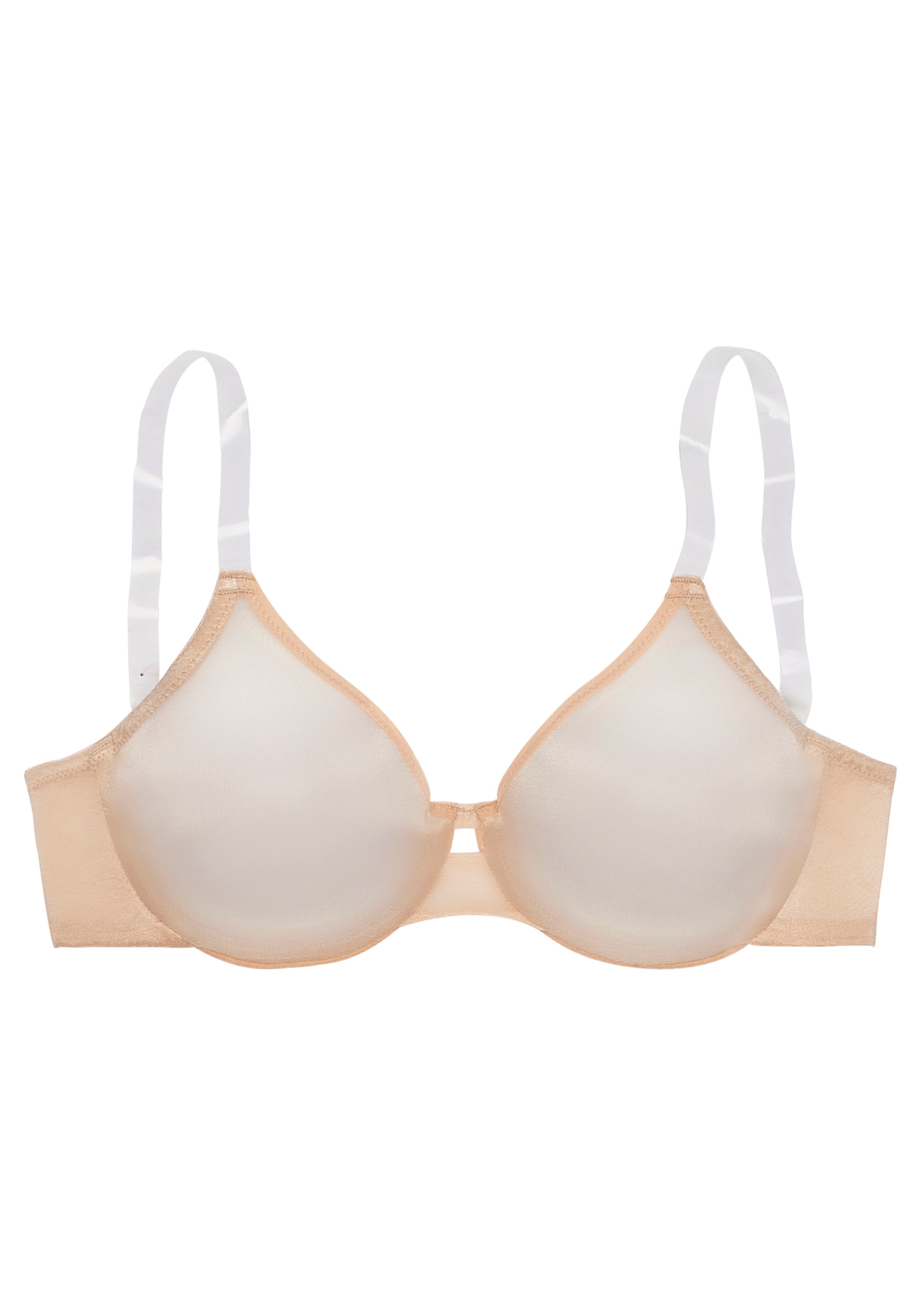 LASCANA - Clásico Sujetador en beige: frente