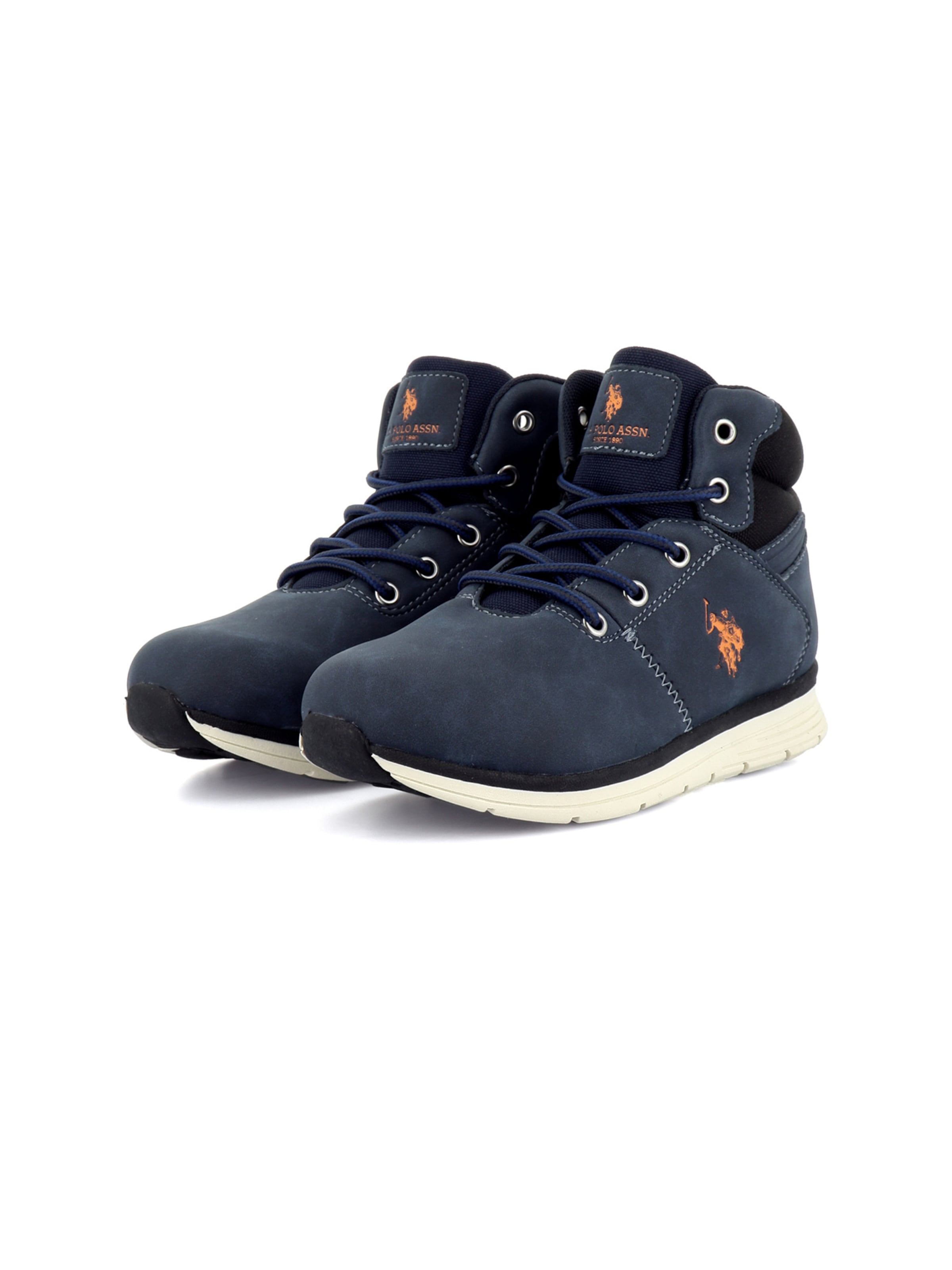 US POLO ASSN. Laarzen 'Carter' in Blauw: voorkant