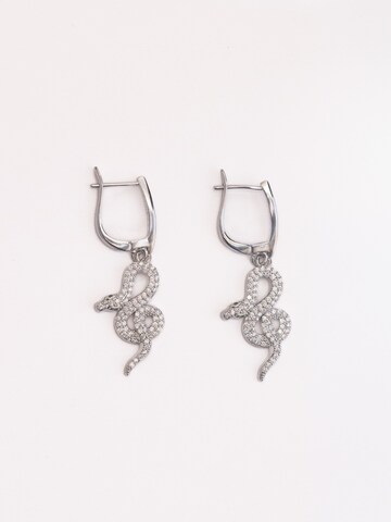 Secret Stones Ohrringe 'Wild Snake' in Silber
