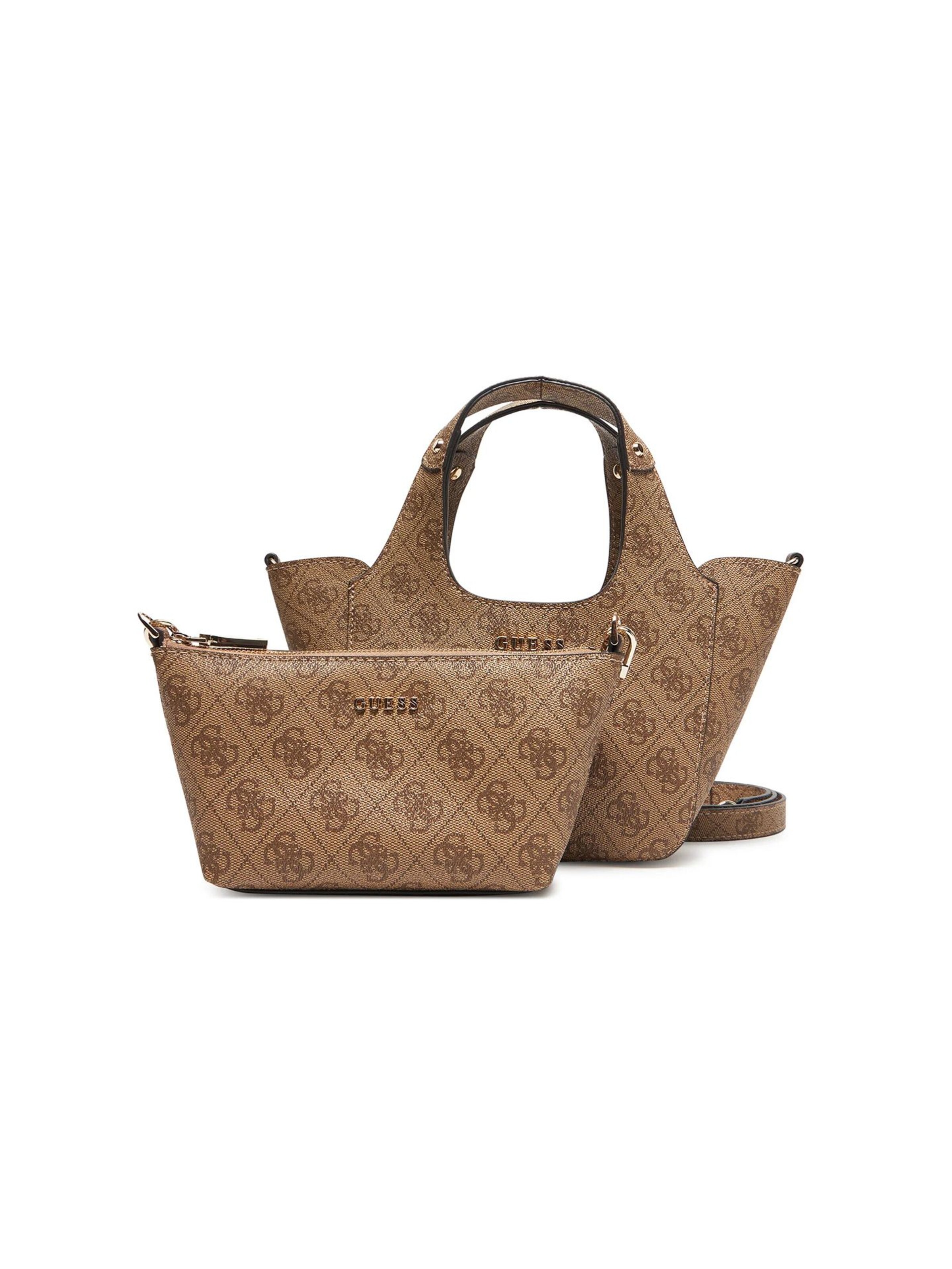 GUESS Handtas 'Calista 2 In 1' in One Size in de kleur Lichtbruin, Productweergave