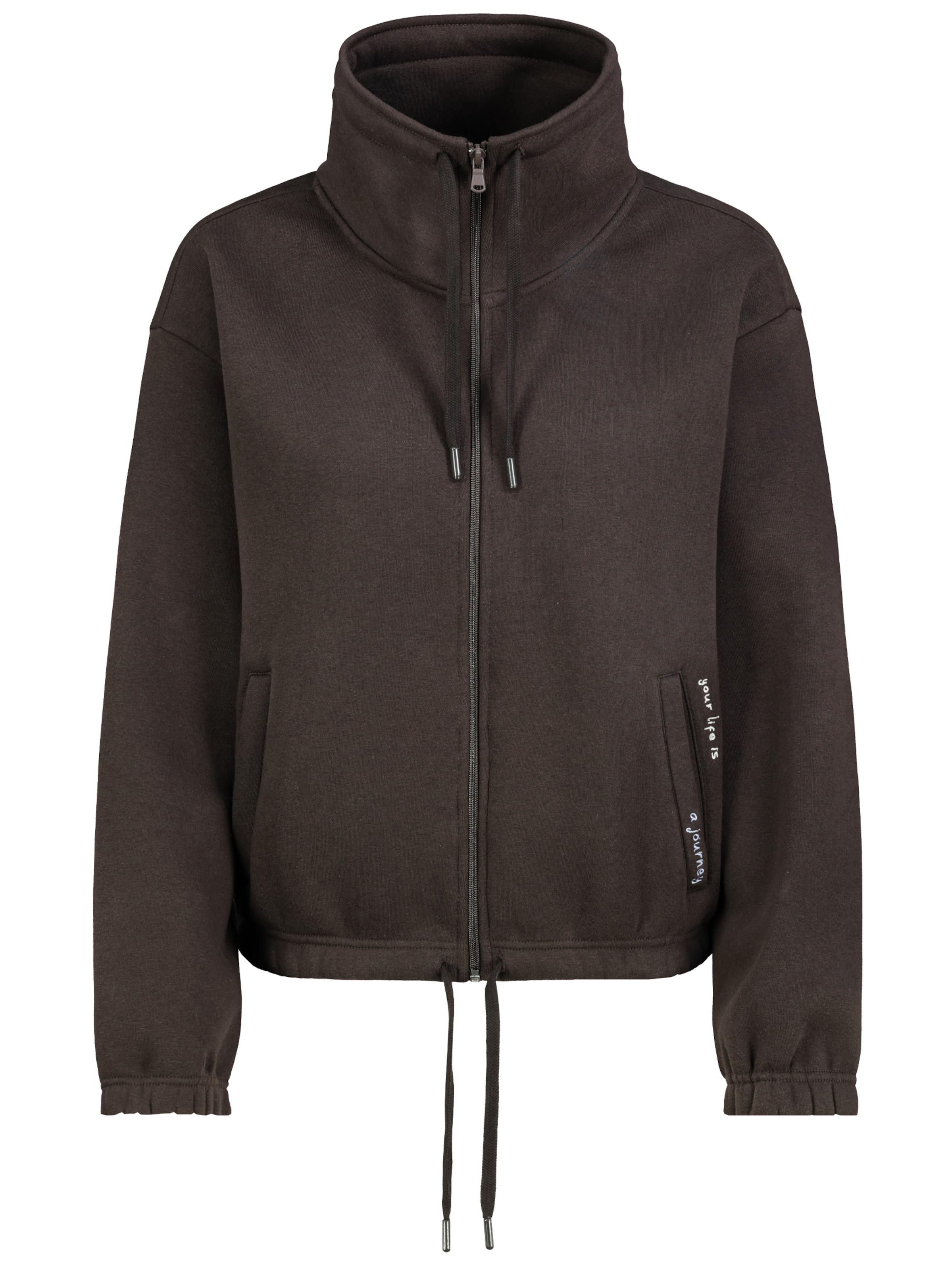 Sublevel Sweatvest in Bruin: voorkant