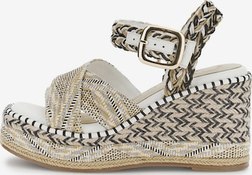 Sandalo di CAFè NOIR in bianco: frontale