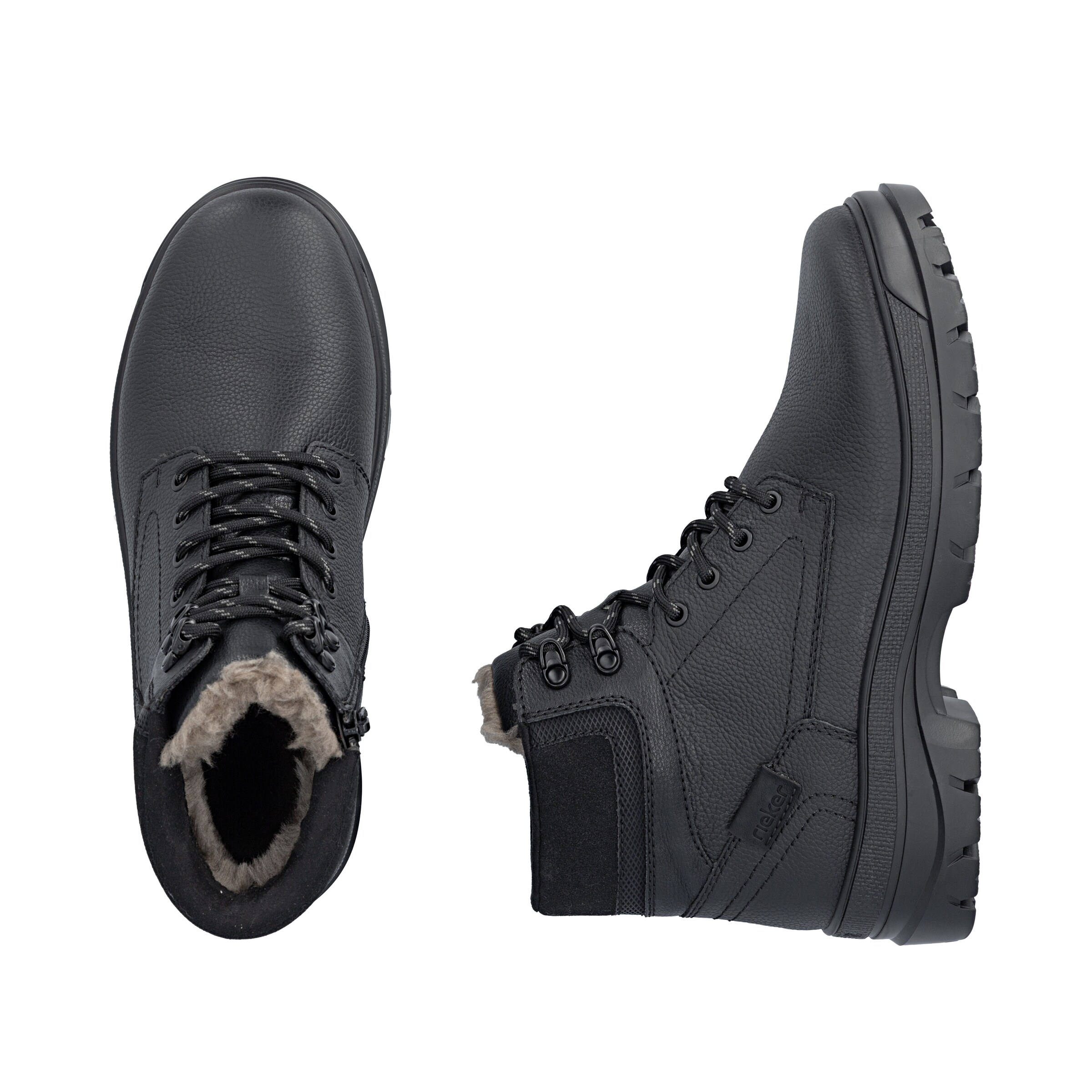 Rieker Schnürboots in Schwarz