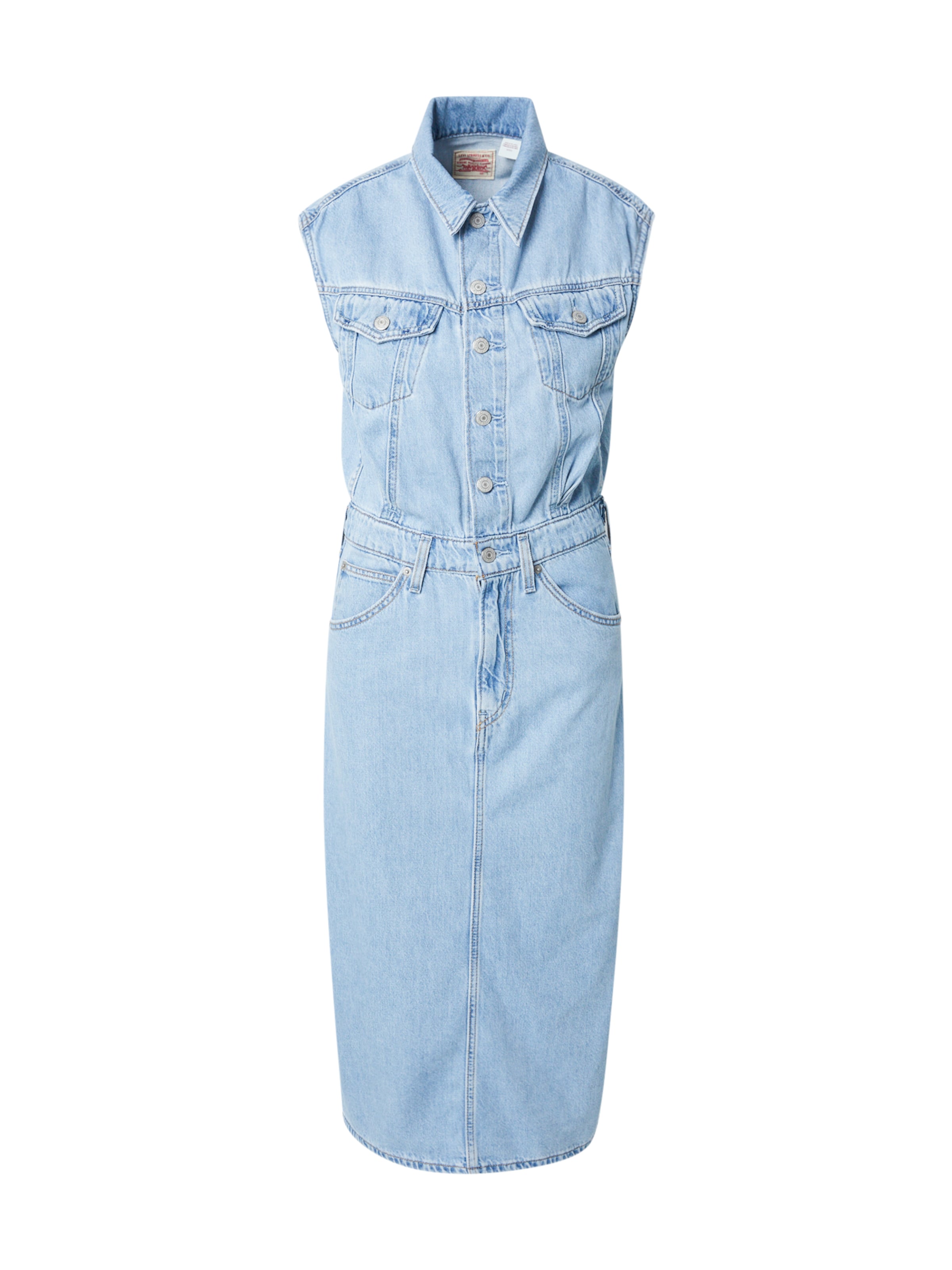 LEVI'S ® Särkkleit 'Iconic Sleeveless Dress', värv sinine: eest vaates