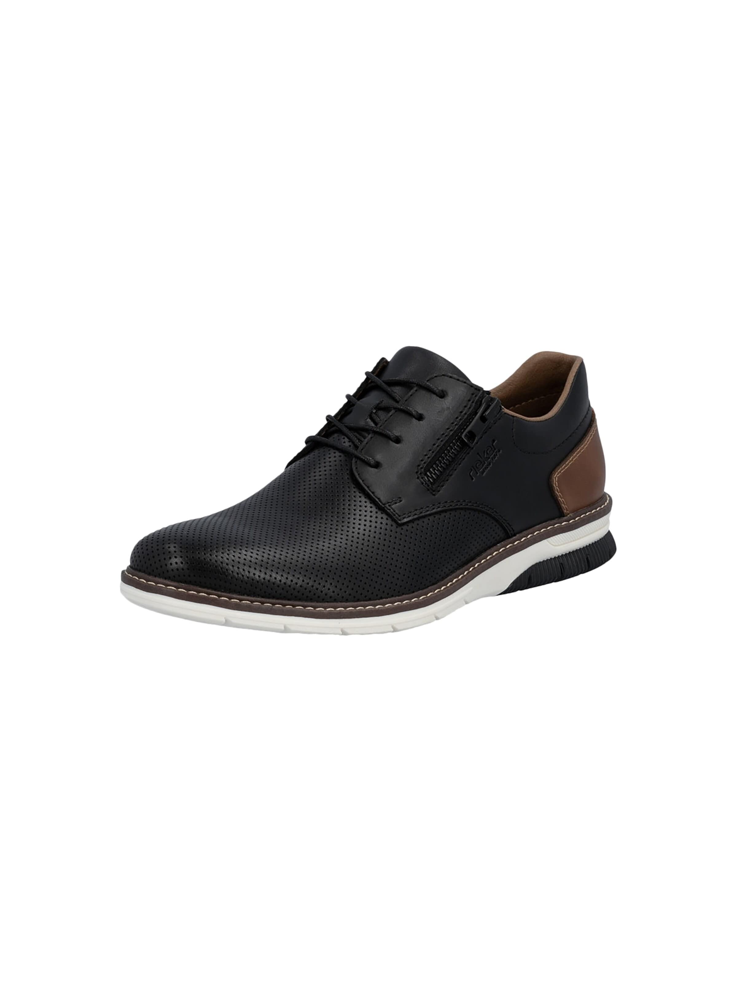 Chaussure basse 'Sneaker aus Clarino-Leder' Rieker en noir