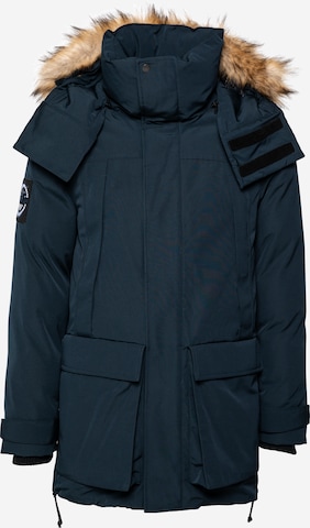 Superdry Zimska jakna 'Everest' | modra barva: sprednja stran