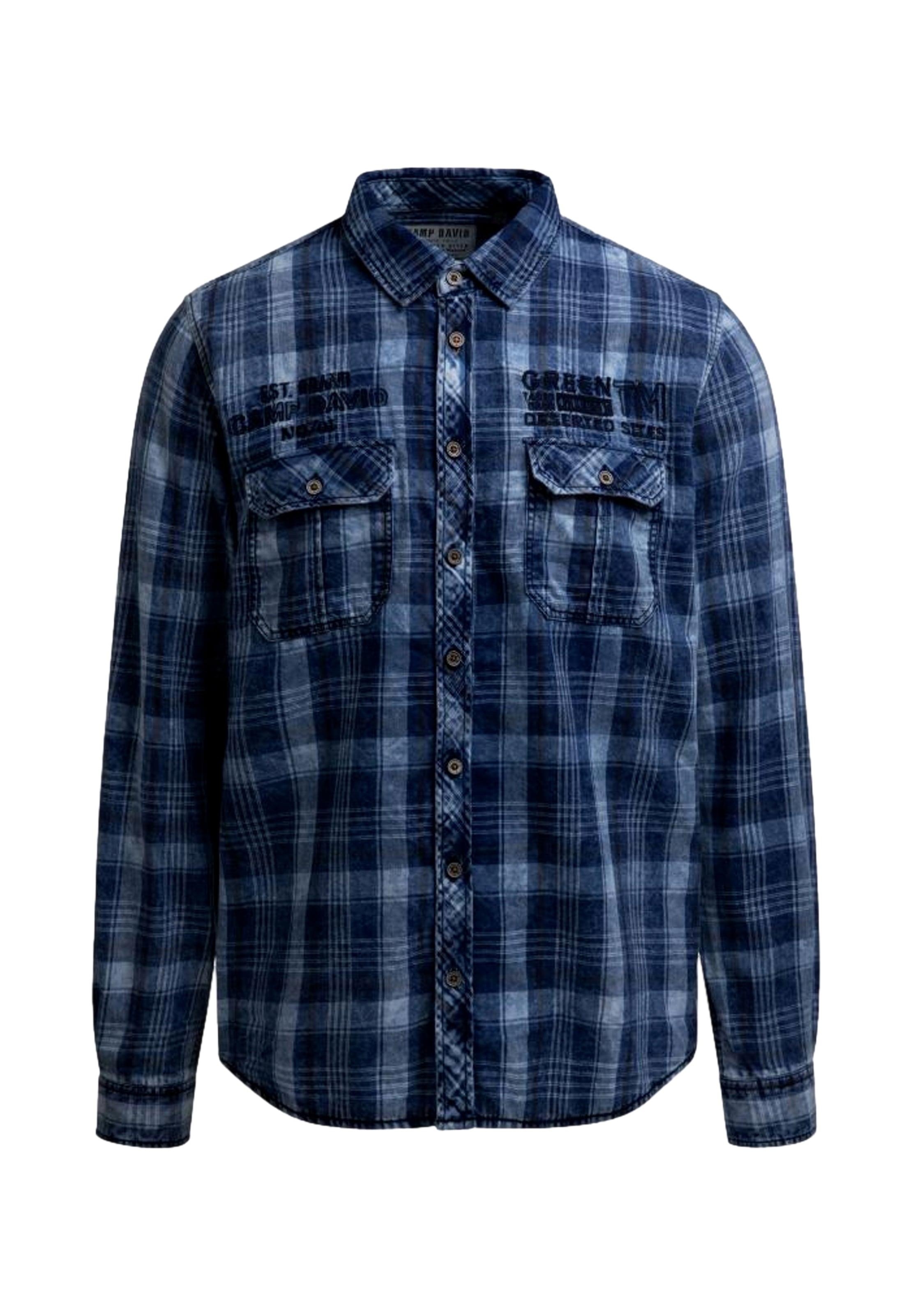 Regular fit Camicia di CAMP DAVID in blu: frontale