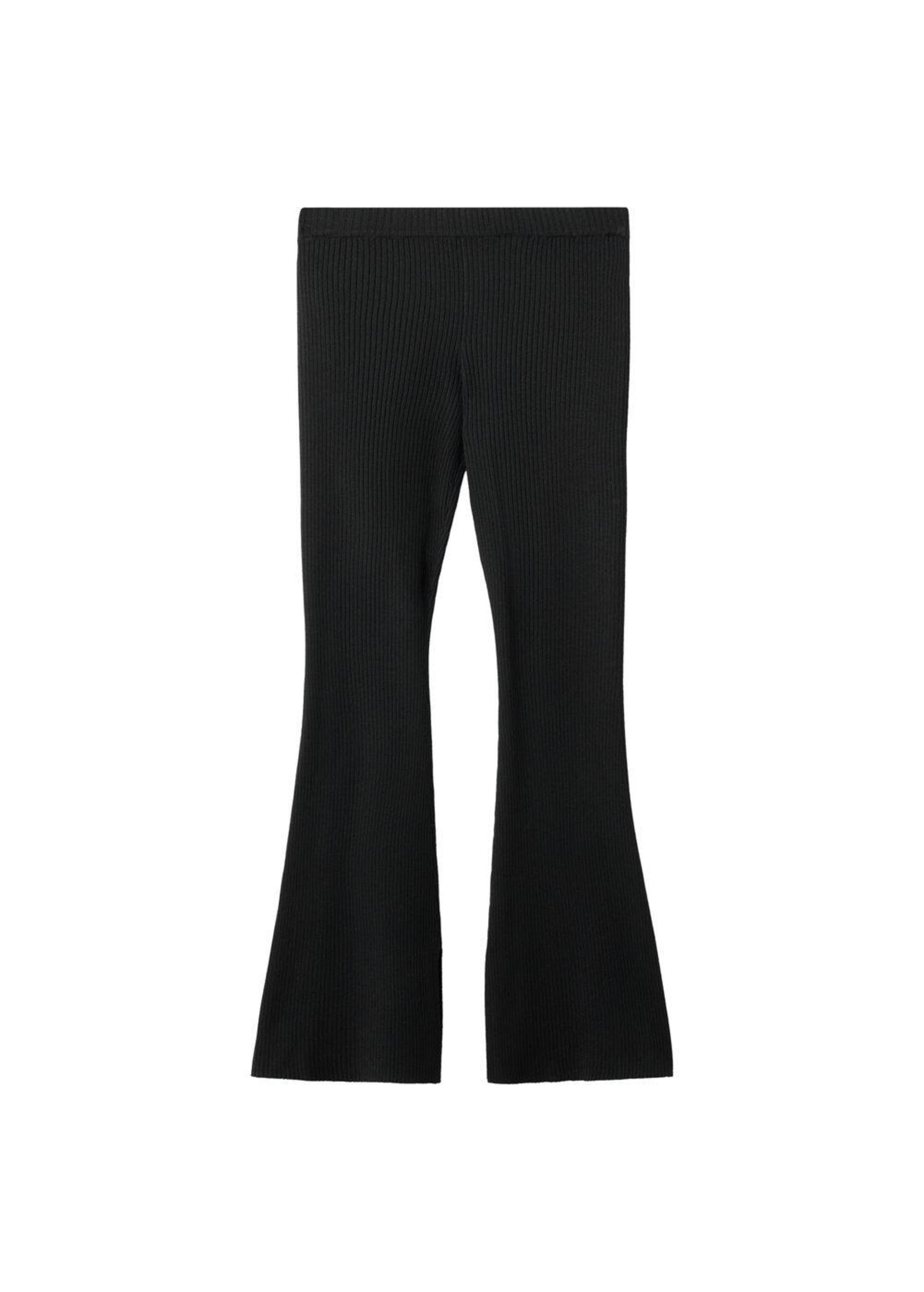 MANGO TEEN Flared Pants 'Sweatp' in Black: front