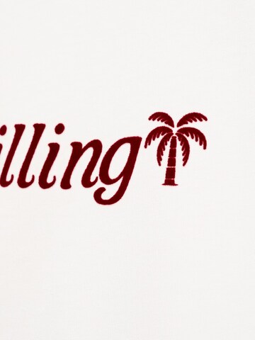MANGO TEEN T-shirt 'CHILLING' i vit
