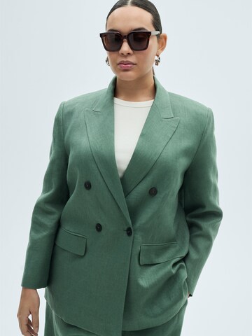 MANGO Blazer 'MUSGO' in Green: front