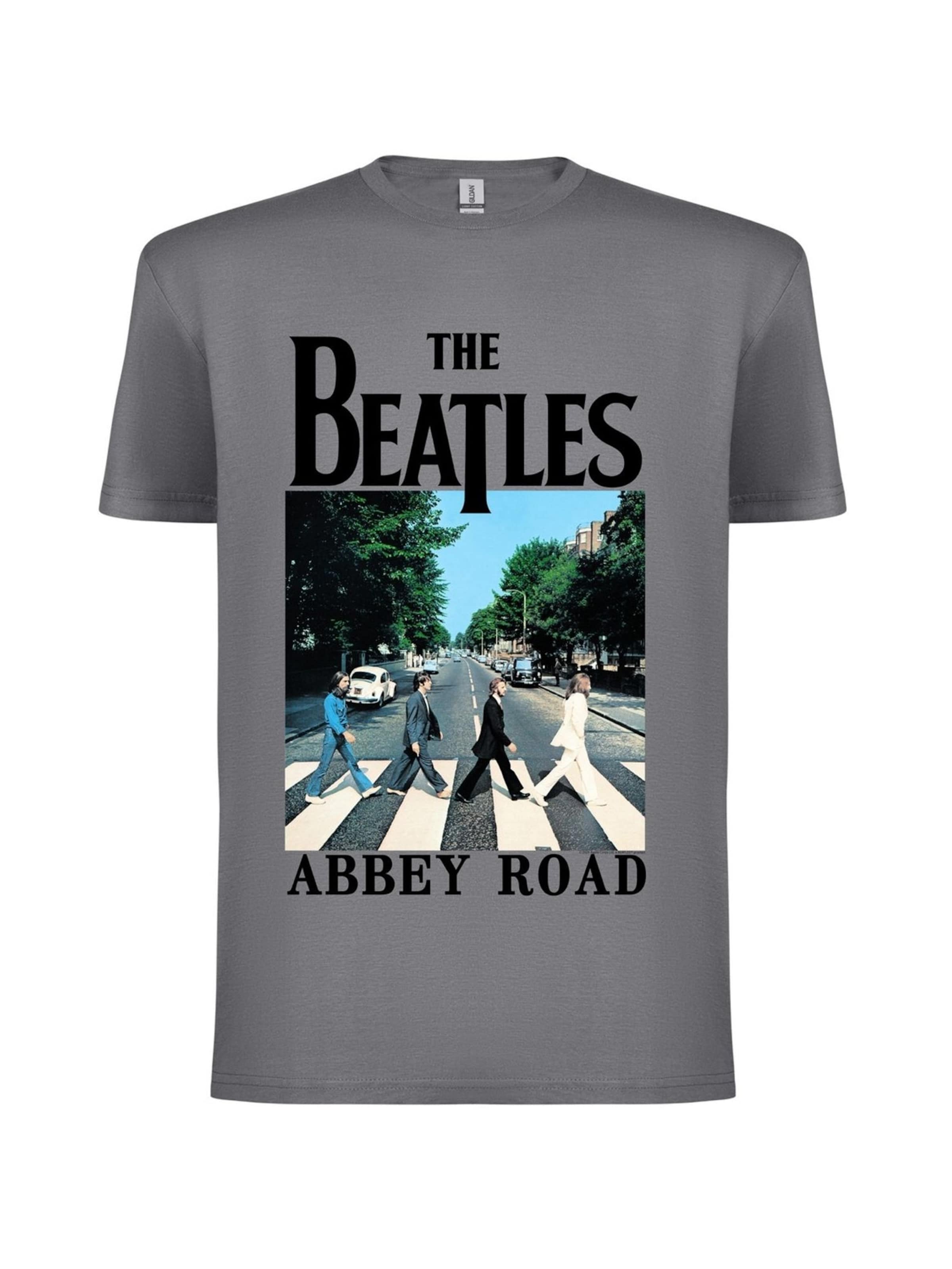 The Beatles Shirt 'Beatles Abbey Road' in Grijs: voorkant