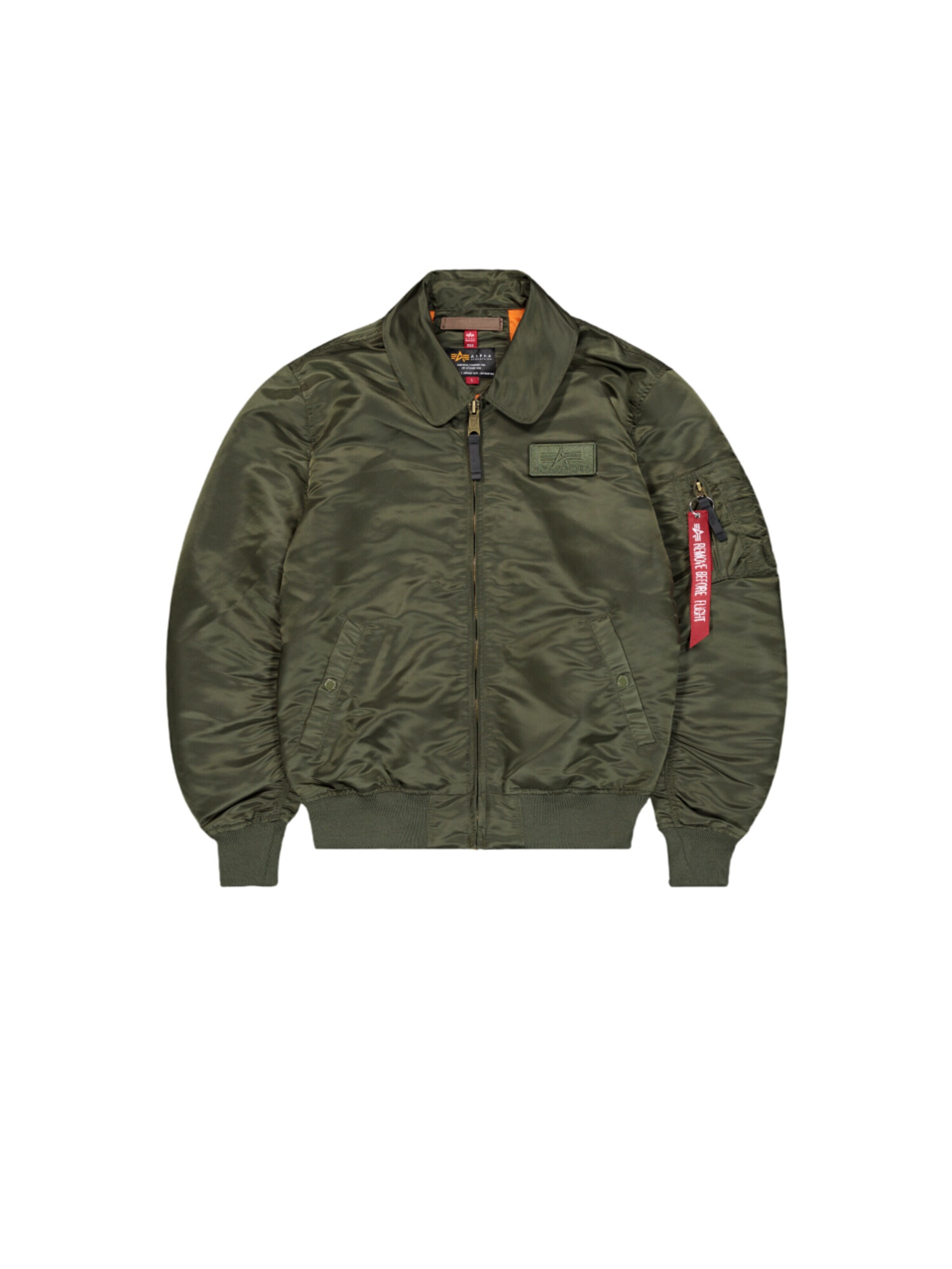 ALPHA INDUSTRIES Übergangsjacke 'Flying Tigers'‌‌‌‌‌‌ in Grün: Vorderseite