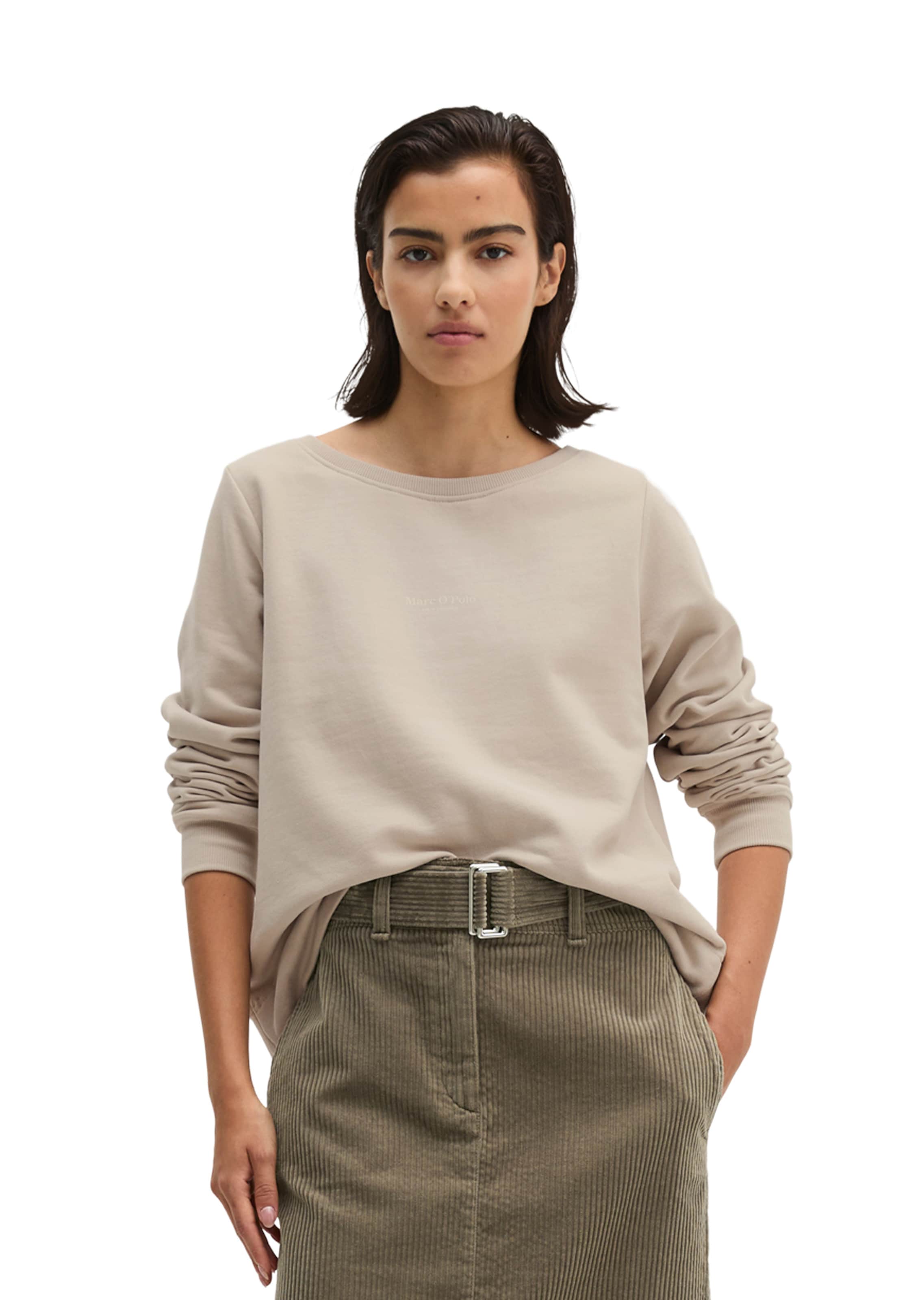 Pull-over Marc O'Polo en beige : devant