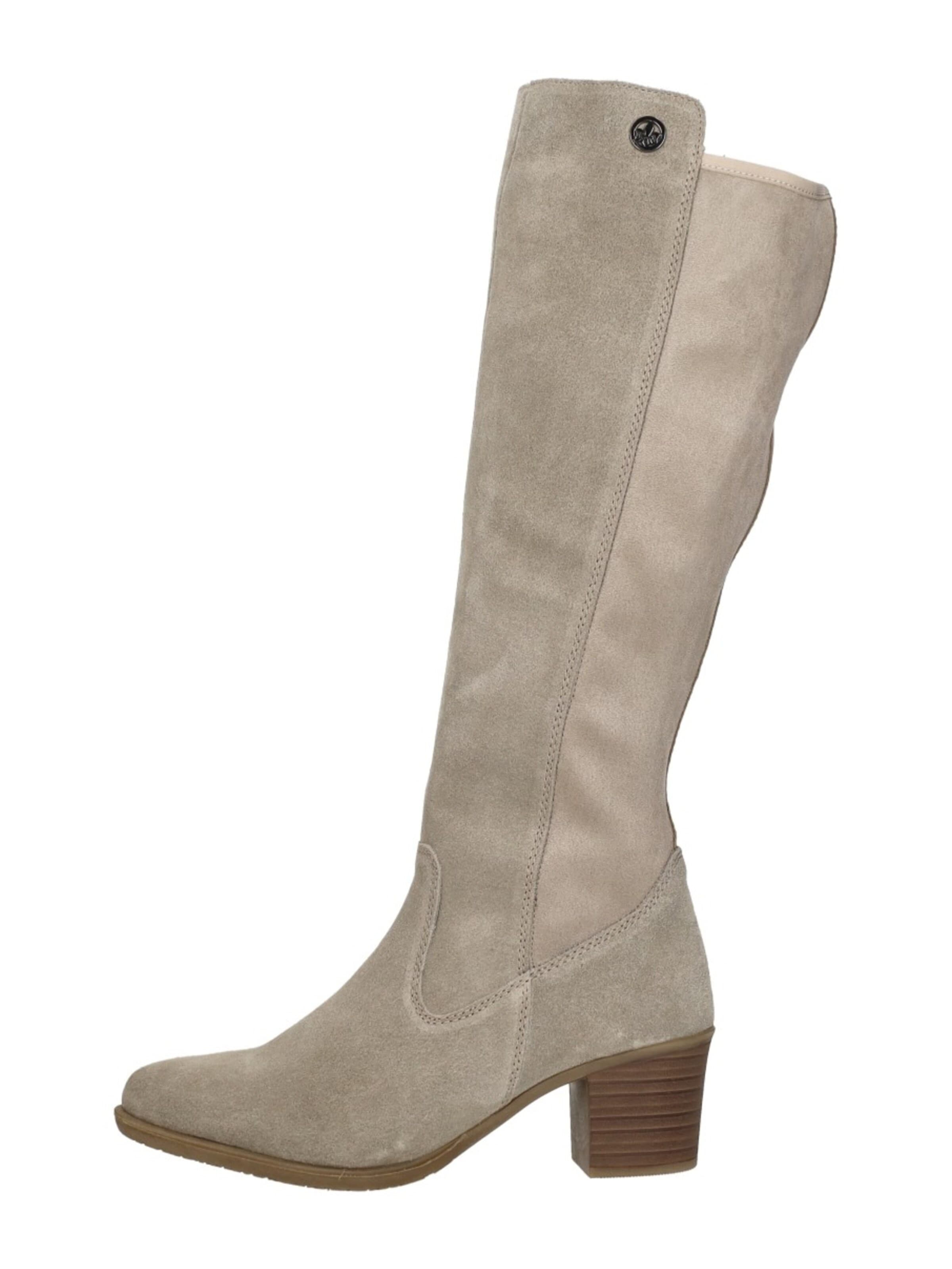 Rieker Boots 'Lange Laarzen' in Beige: front