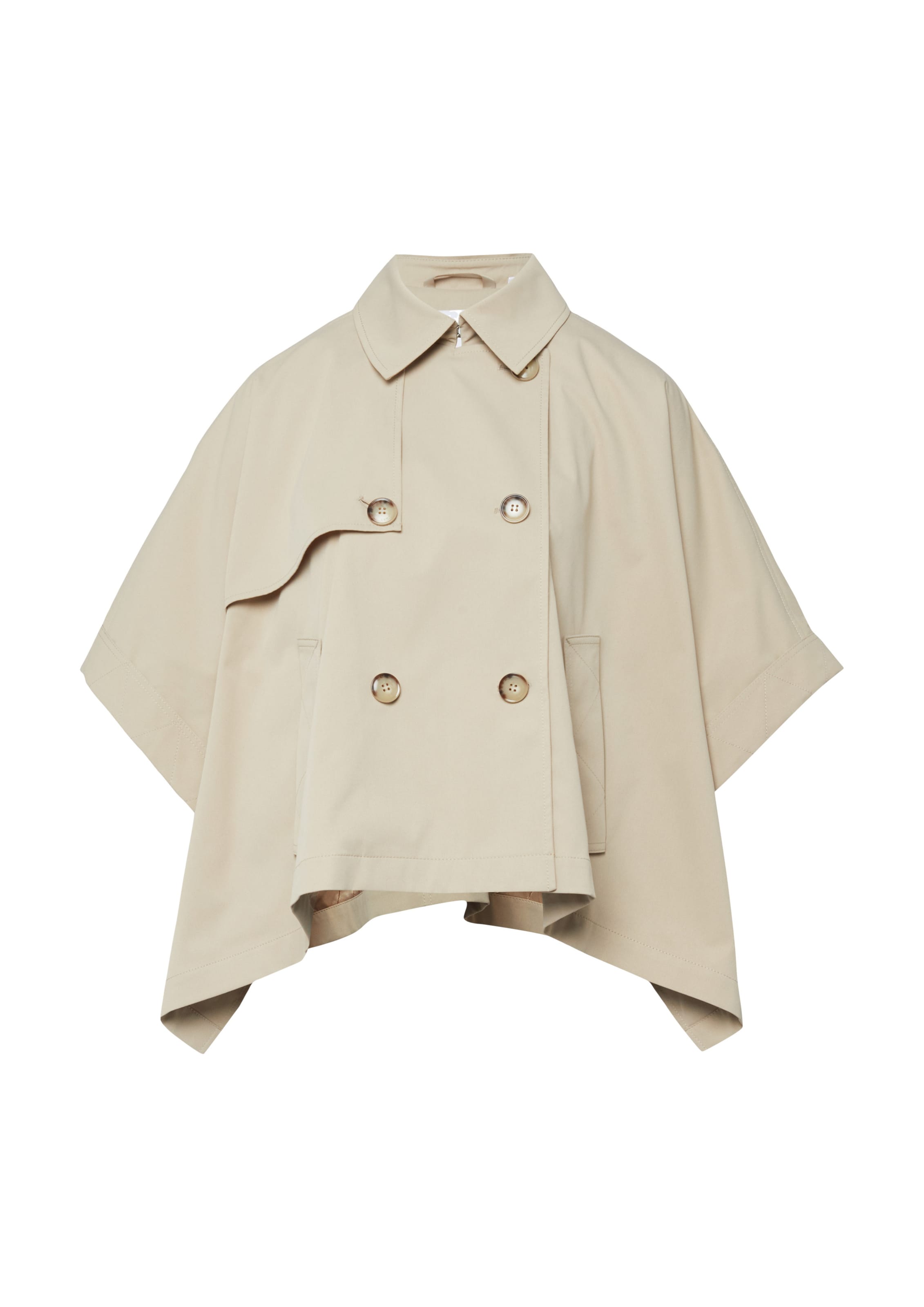 COMMA Cape in Beige: voorkant
