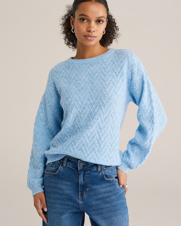 WE Fashion - Pullover em azul: frente