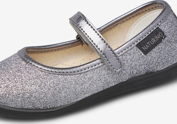 NATURINO Ballet Flats 'PAVIA 2' in Silver: front
